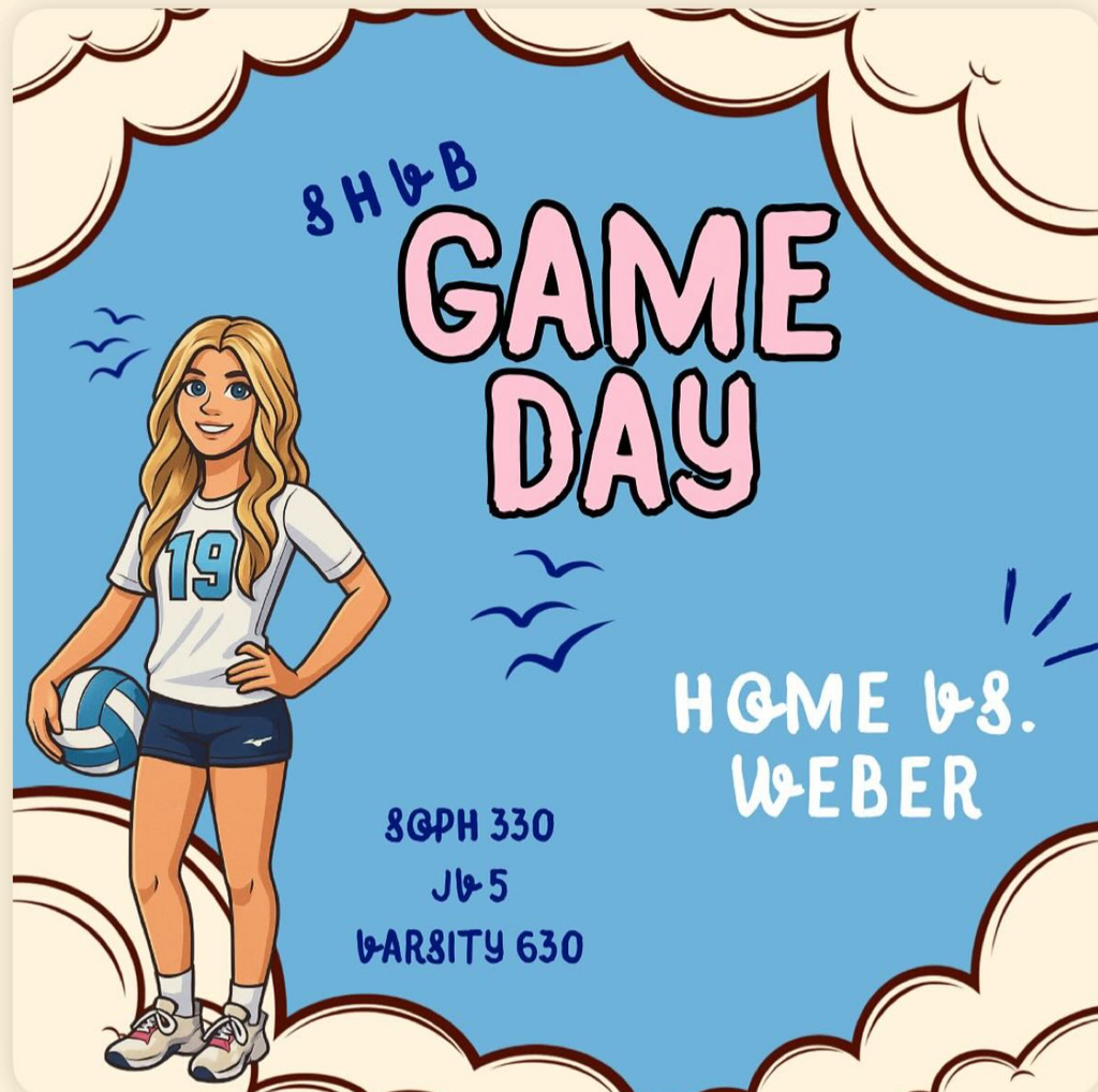Game Day Volleyball, Animated girl holding a volleyball