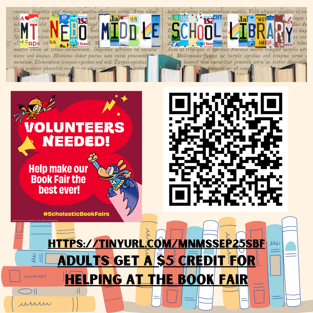 Qr and link to sign up fro bookfair