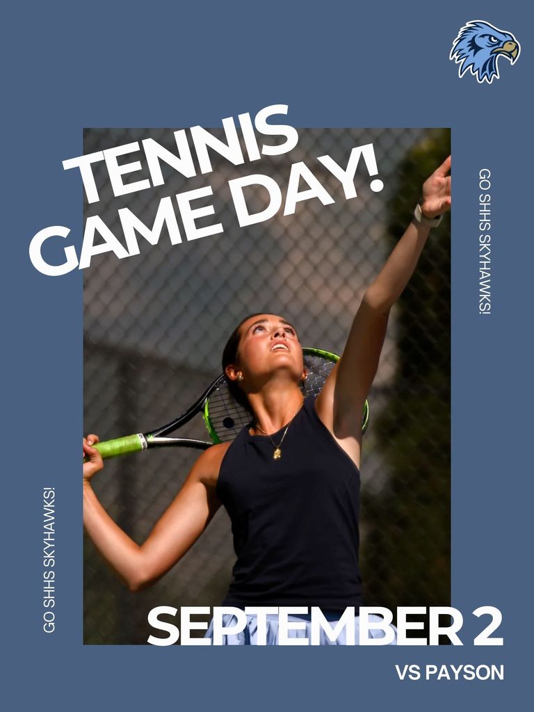 Tennis Game Day- Girl in the process of serving the ball