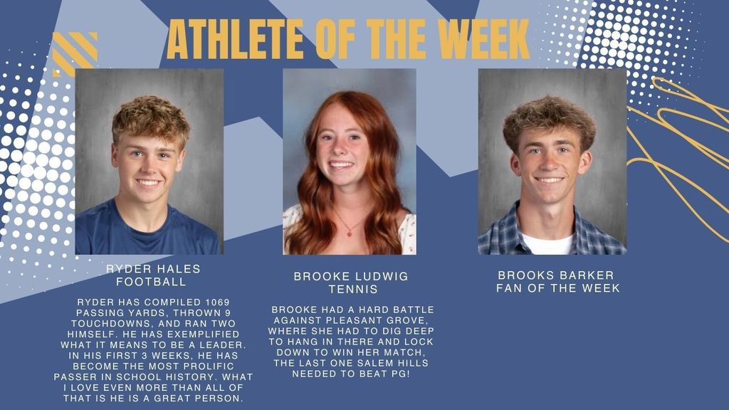 Athletes of the Week bios