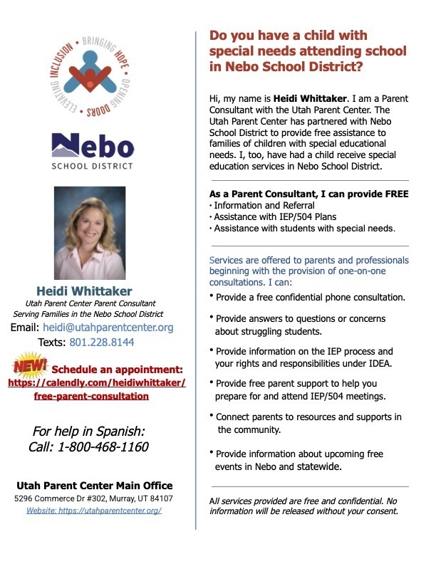 Heidi Whitaker flyer