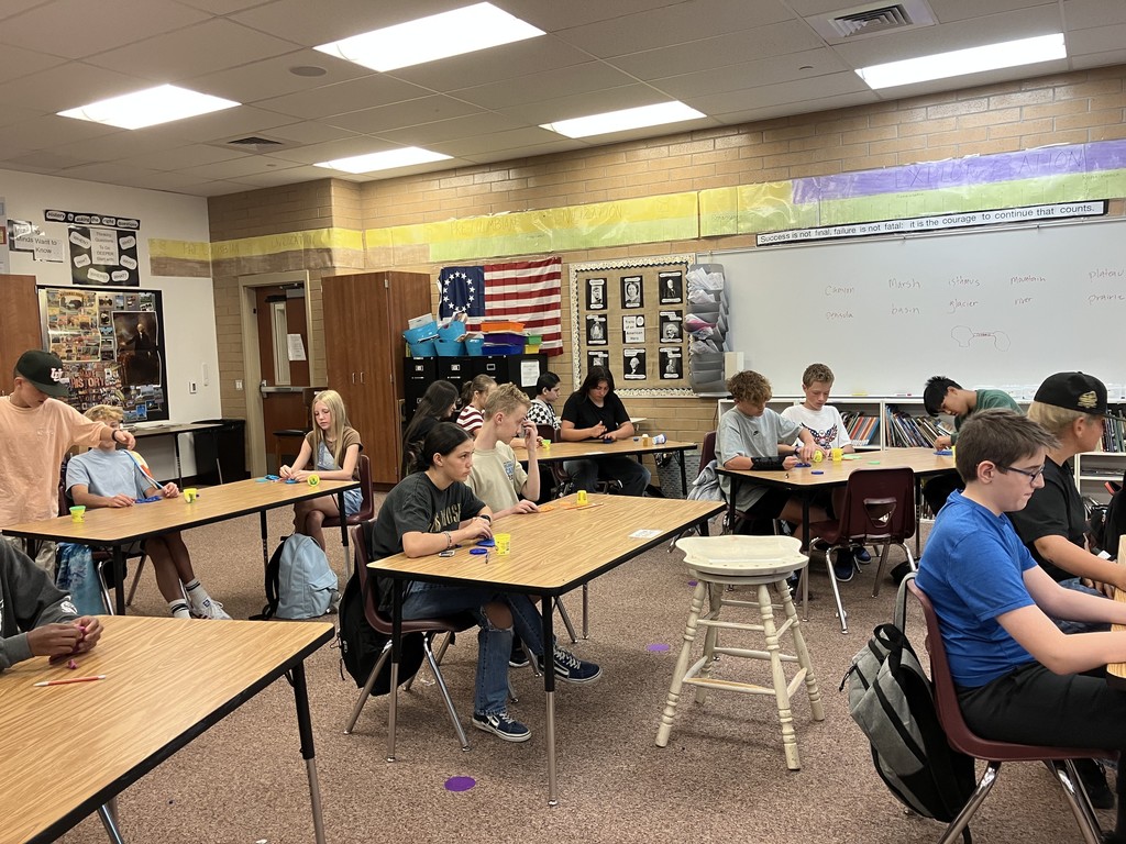 Students in class