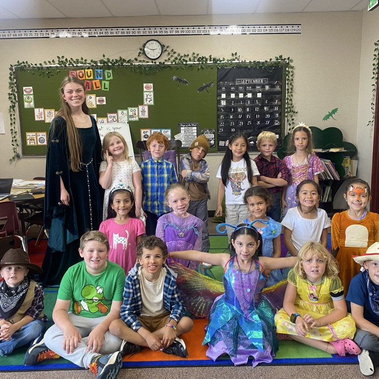 Miss Watson’s class dressed as characters from fairytales and tall tales