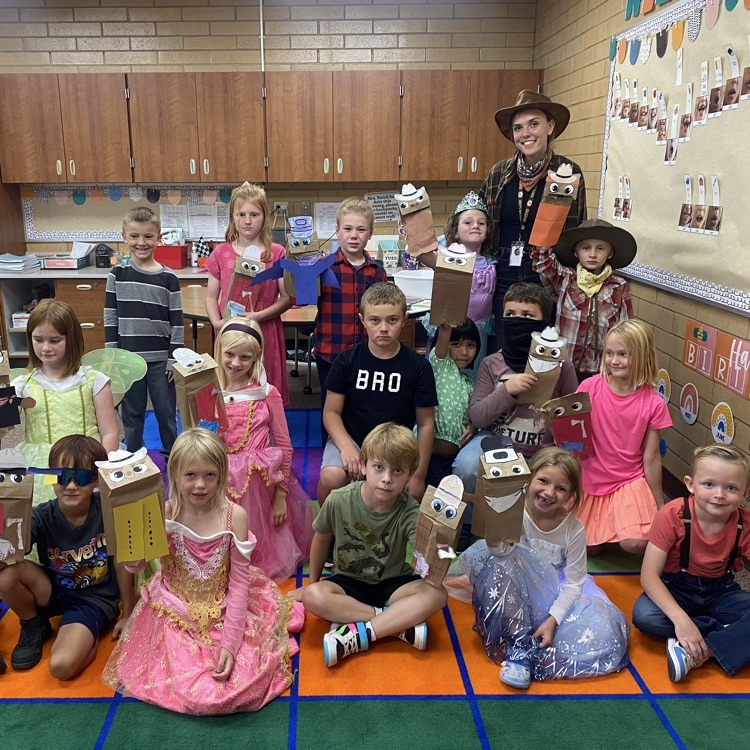 Mrs Ketch’s class dressed as characters from fairytales and tall tales