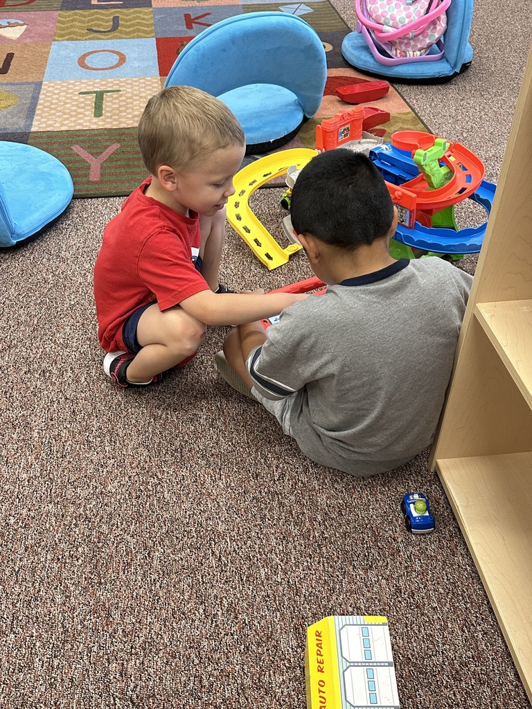 students playing