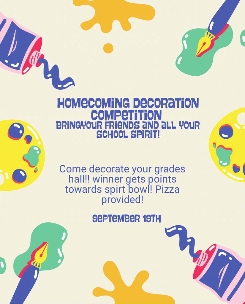 Homecoming decoration flyer