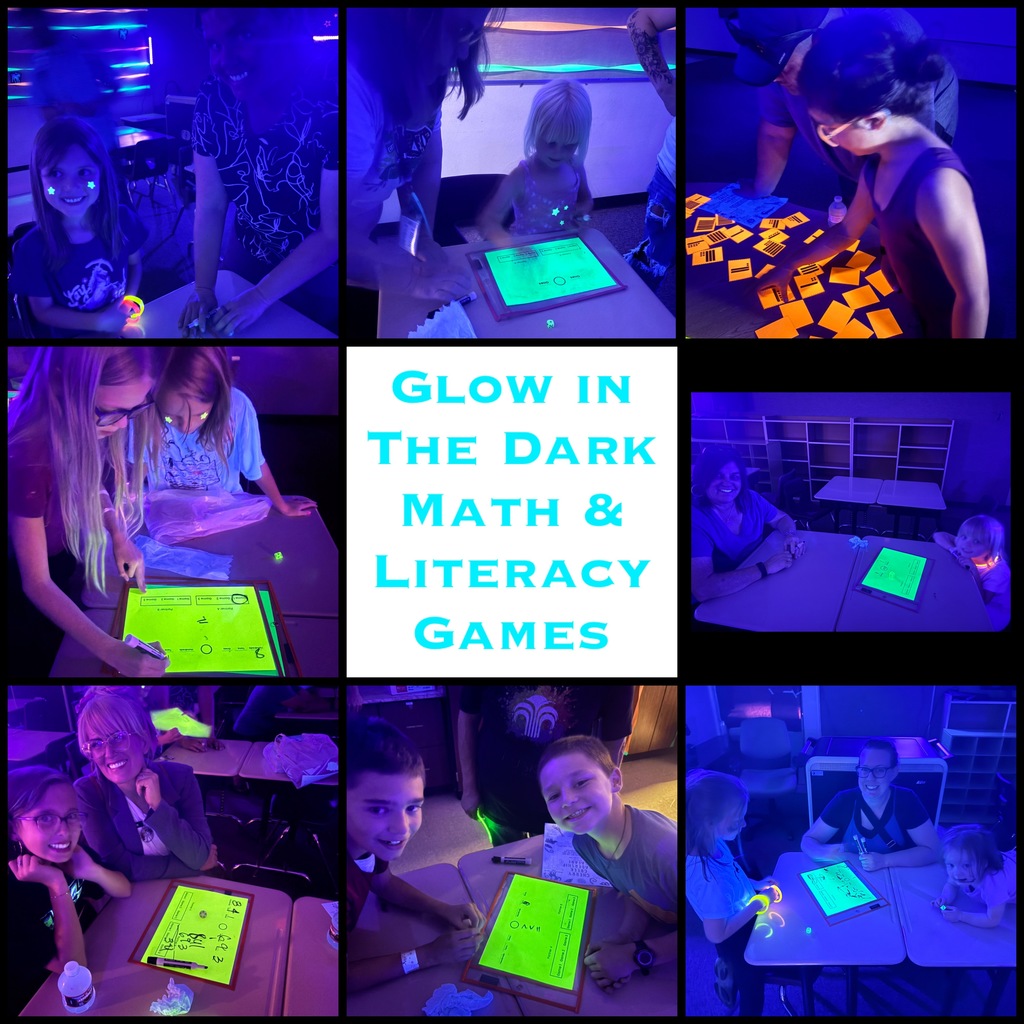 Glow in the Dark Math & Literacy Games