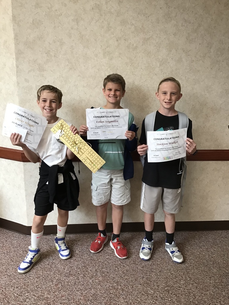 Golden keyboard 5th grade winners