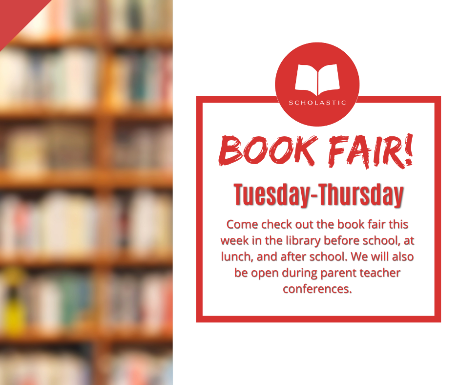 Book Fair Tuesday-Thursday