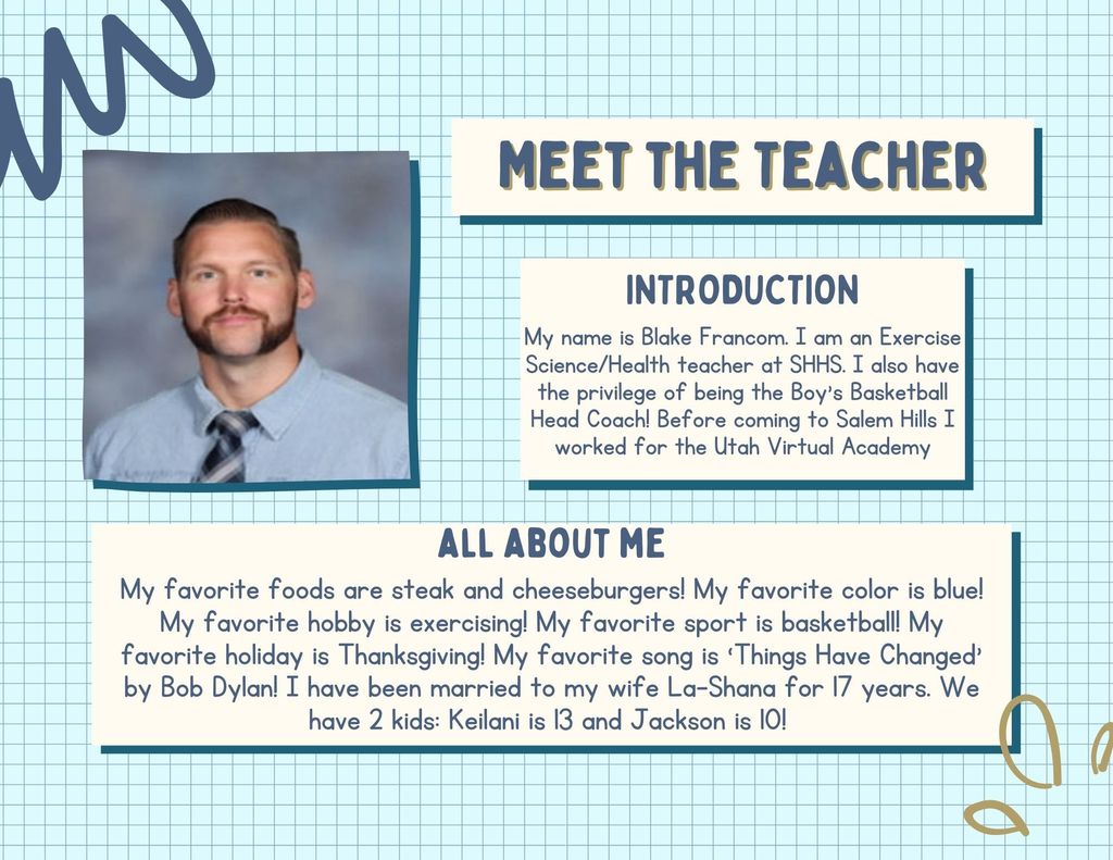 Teacher Spotlight: Blake Francom