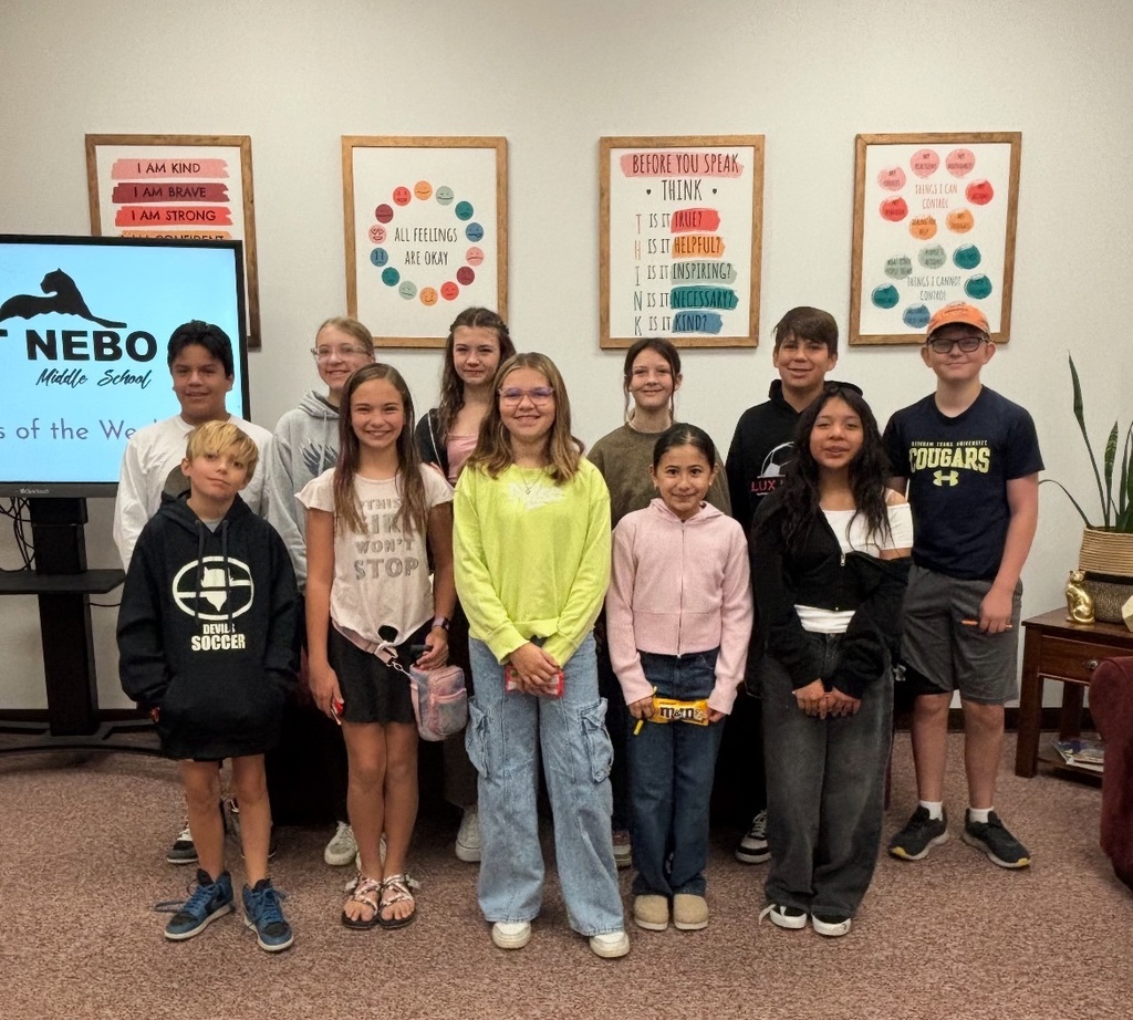 Students that received Climber of the Week award