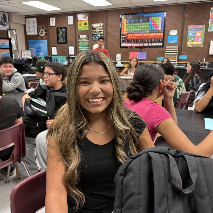 student smiling