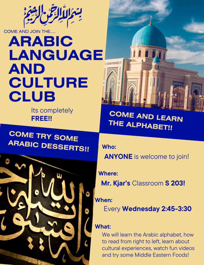 Arabic Club on Wednesdays