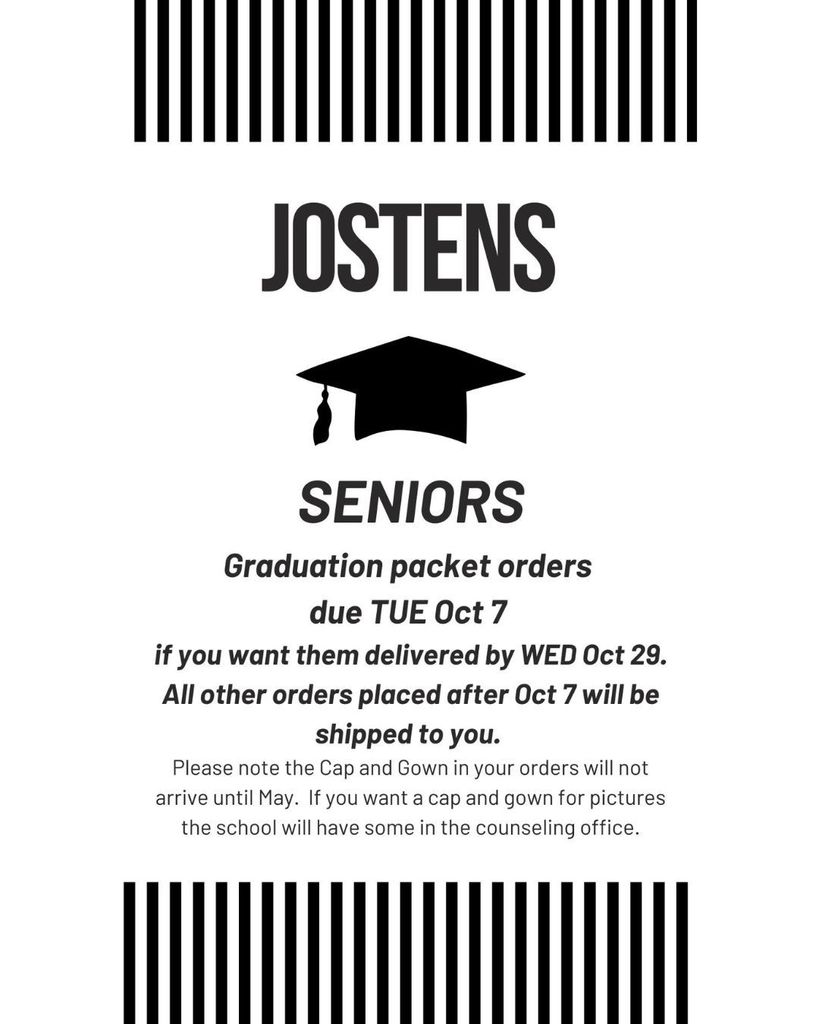 Seniors Jostens order