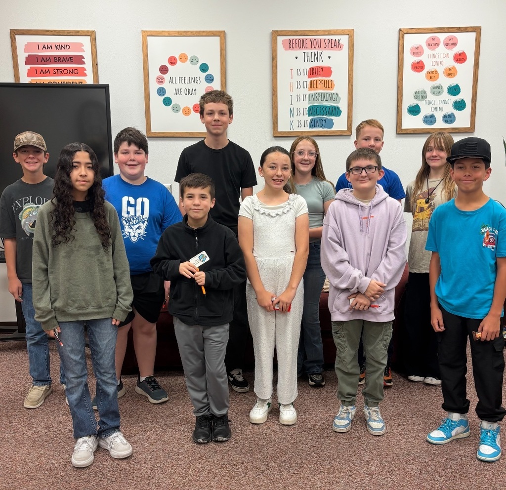 Students that received Climber of the Week award