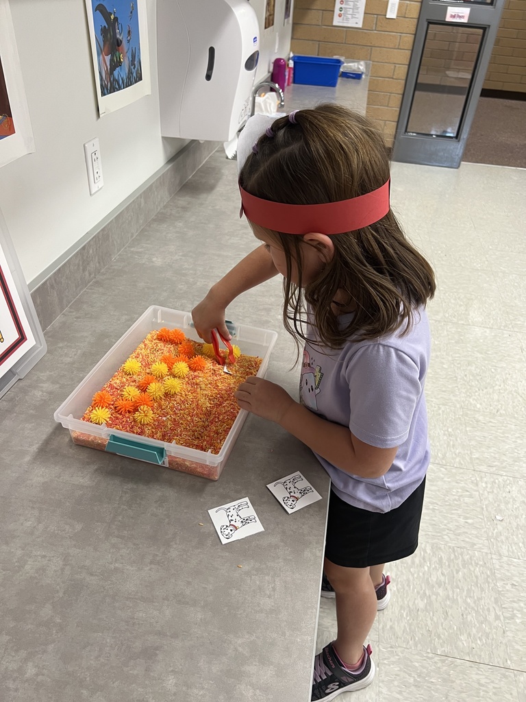 kindergartner playing