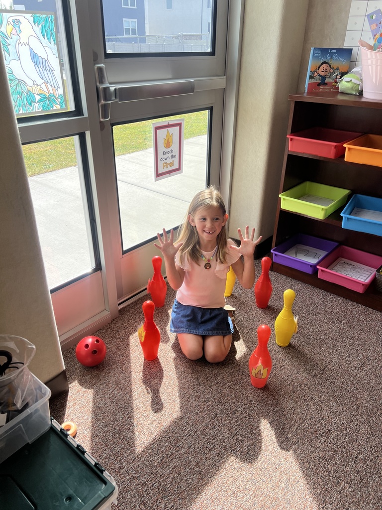 kindergartner playing