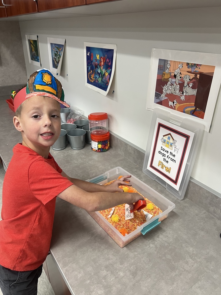 kindergartner playing