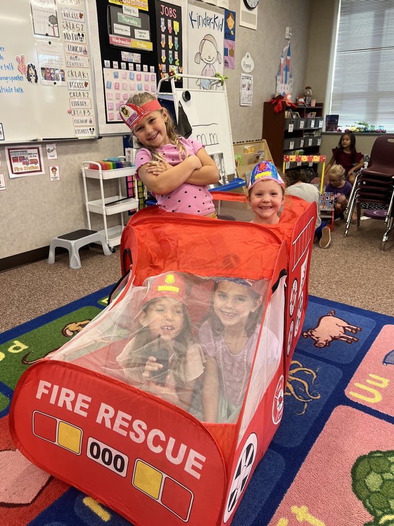 kindergartner playing