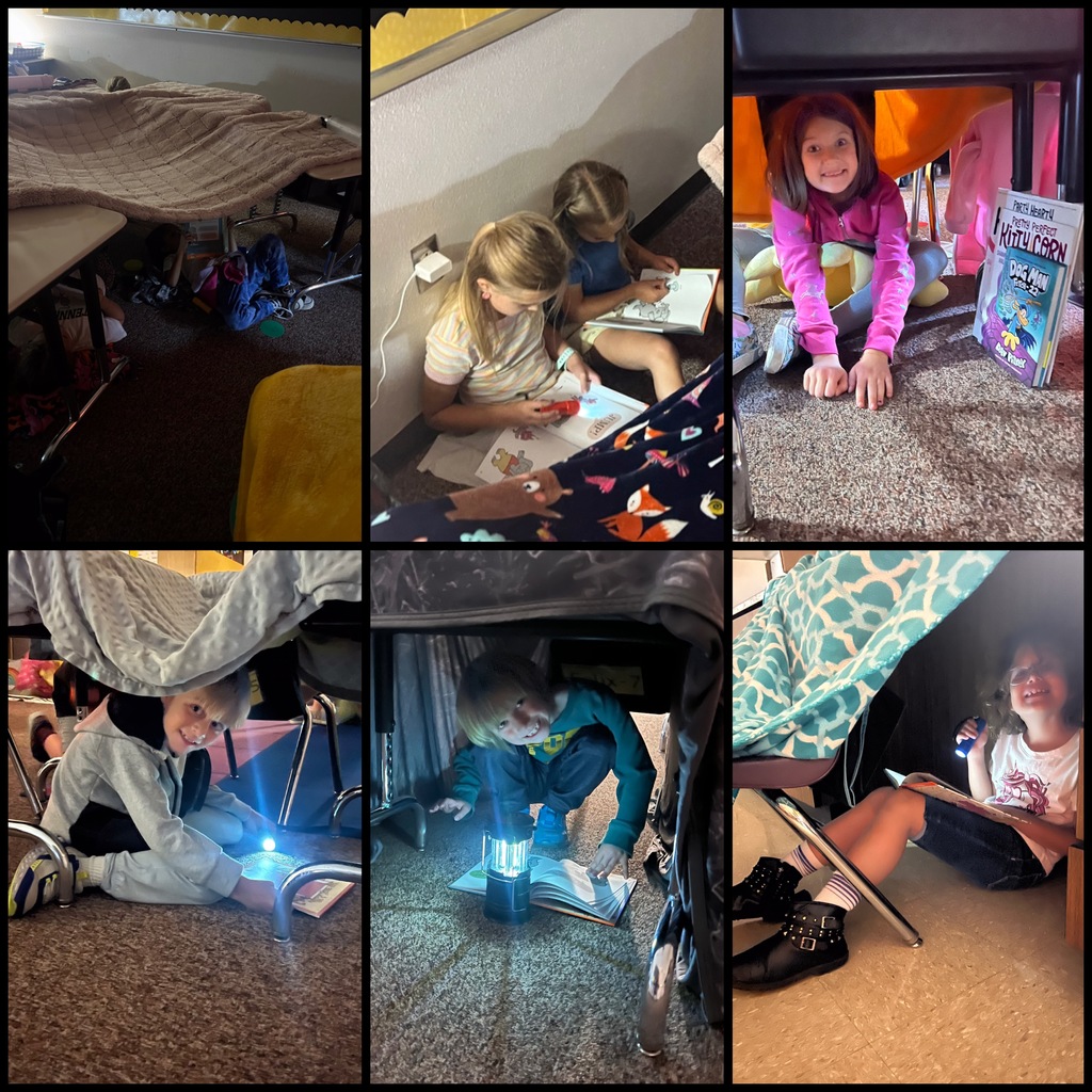 Reading is fun in tent forts!