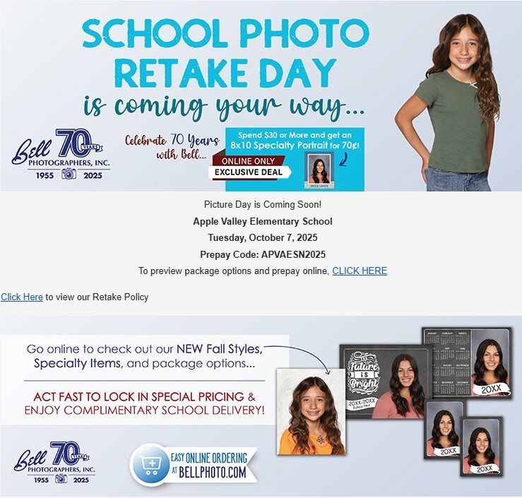 school photo retake day