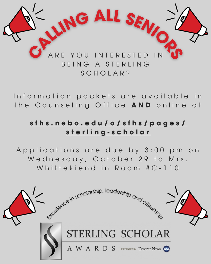 Sterling Scholar Applications