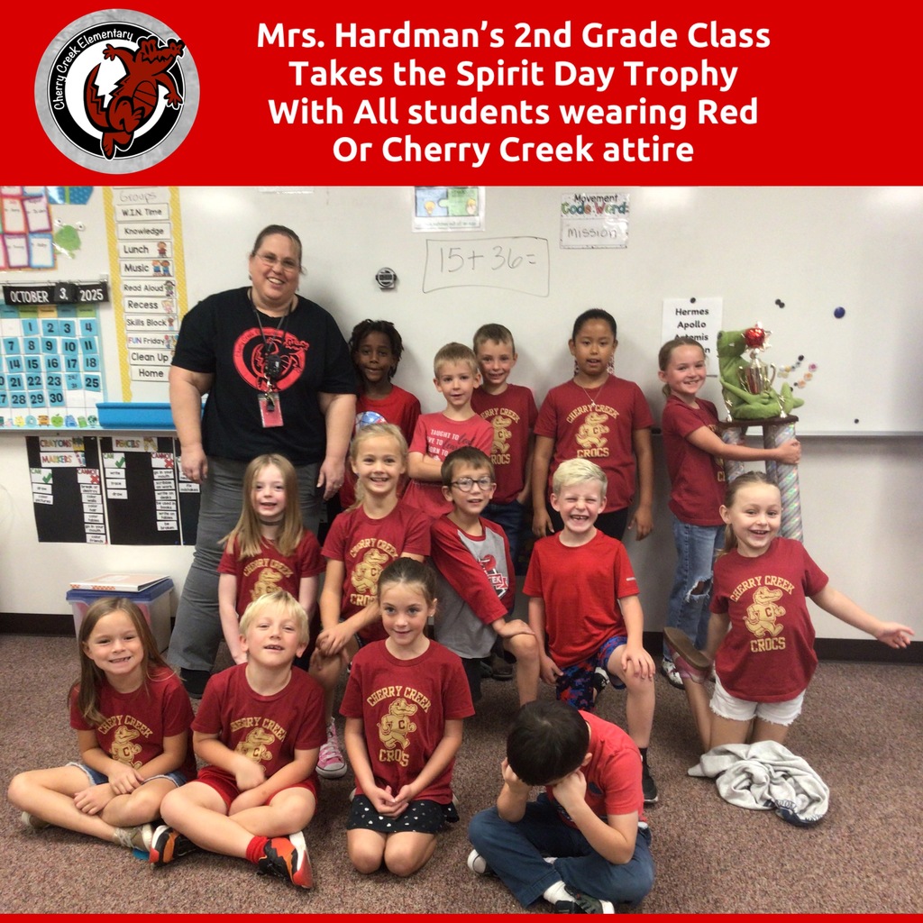 Mrs. Hardman’s 2nd Grade Class Takes the Spirit Day Trophy