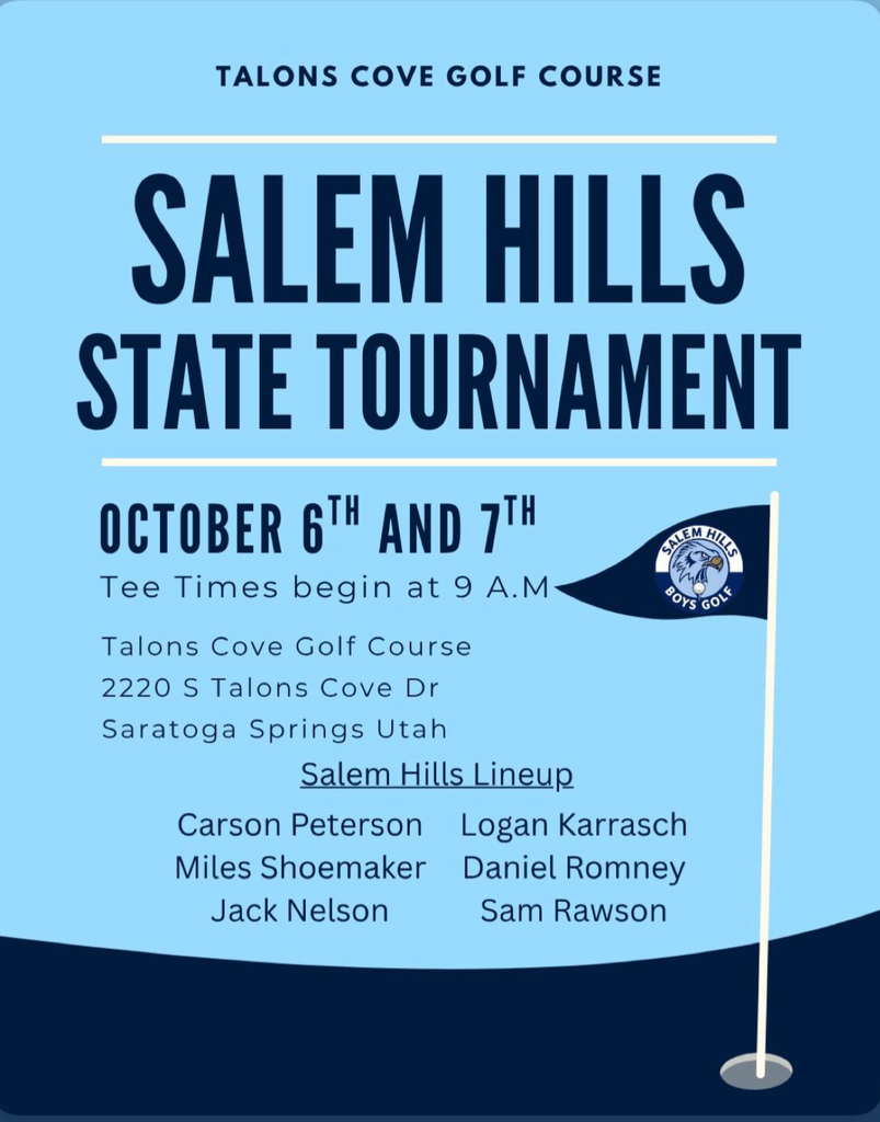 Boys Golf State Flyer- October 6th & 7th