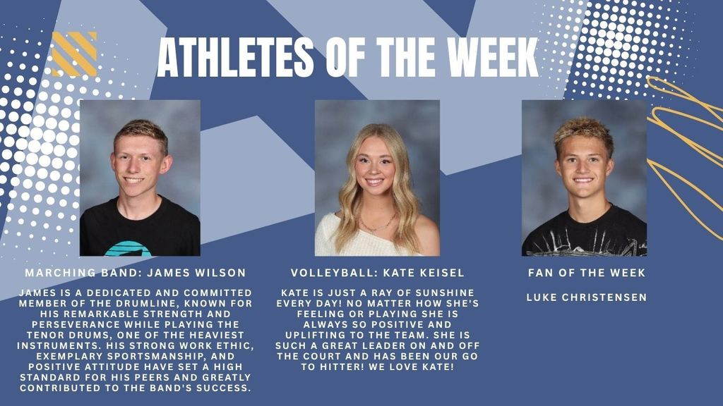 Athletes of the Week bios