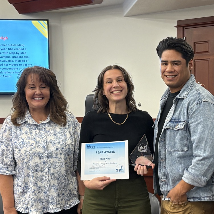 Peak award winner: Ms. Piña
