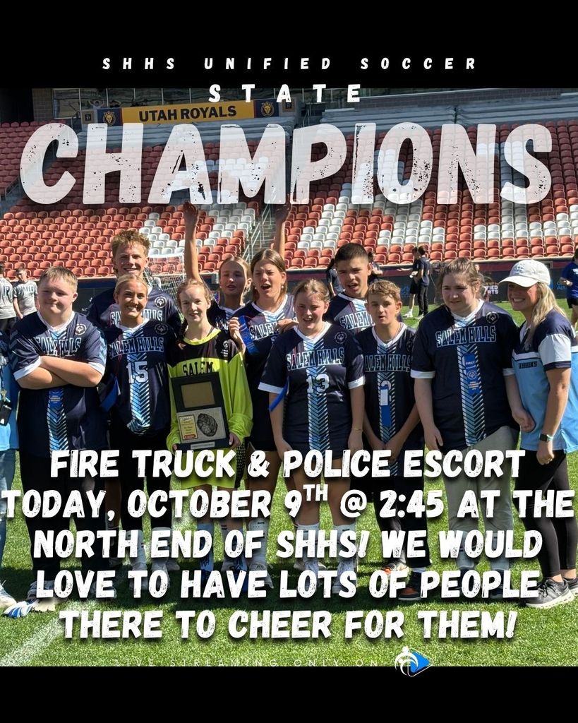 Unified Soccer State Championship flyer