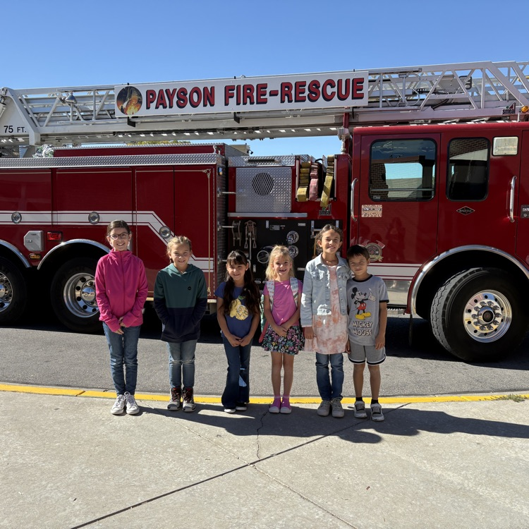 5 students win coloring contest and get lunch with fire department