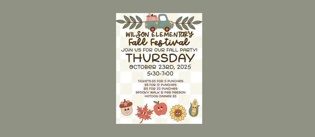 Fall Festival Thursday, October 23