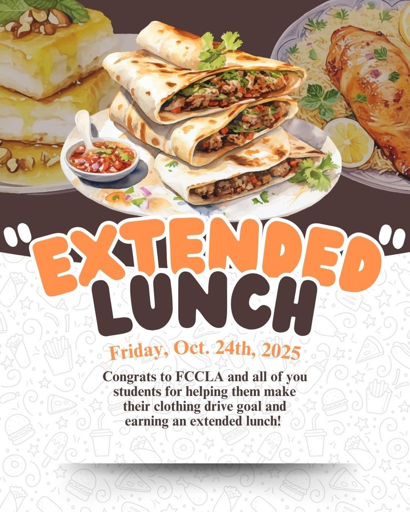 Extended Lunch flyer, October 24th, 2025