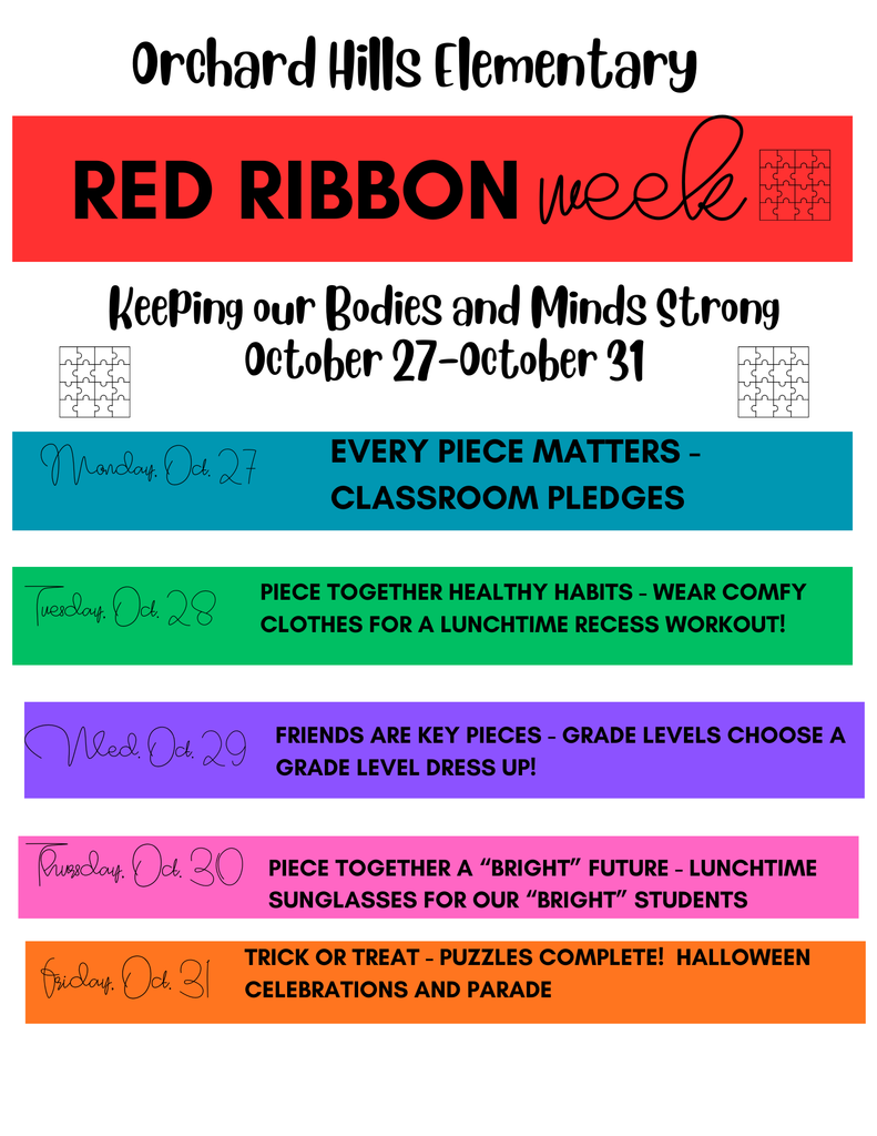 Red Ribbon Week Activities