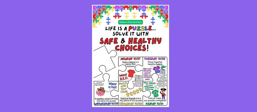 Safe and Healthy Choices Week- English