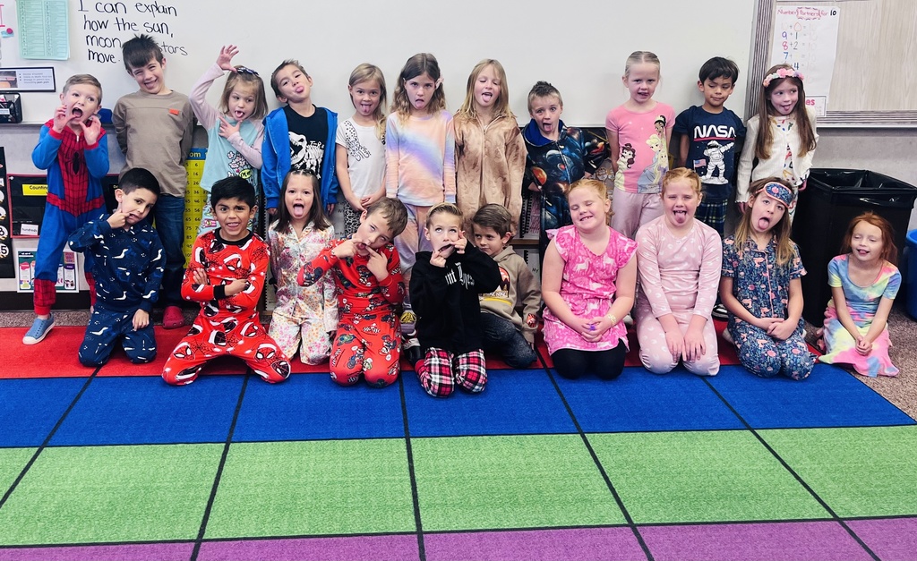 first graders pulling silly faces