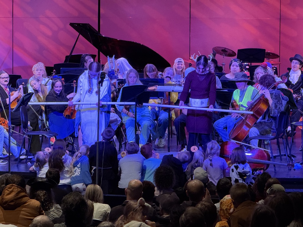 Orchestra Halloween Concert Donut Eating Contest