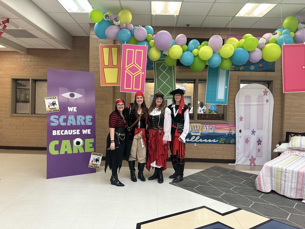 3rd Grade teachers dressed up as pirates.