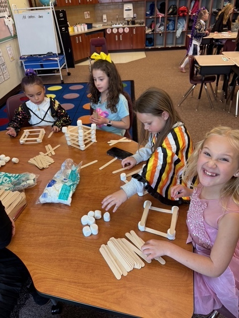 Kids participating in Halloween activities.