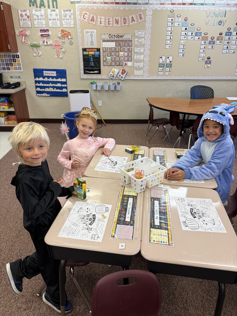 Kids participating in Halloween activities.