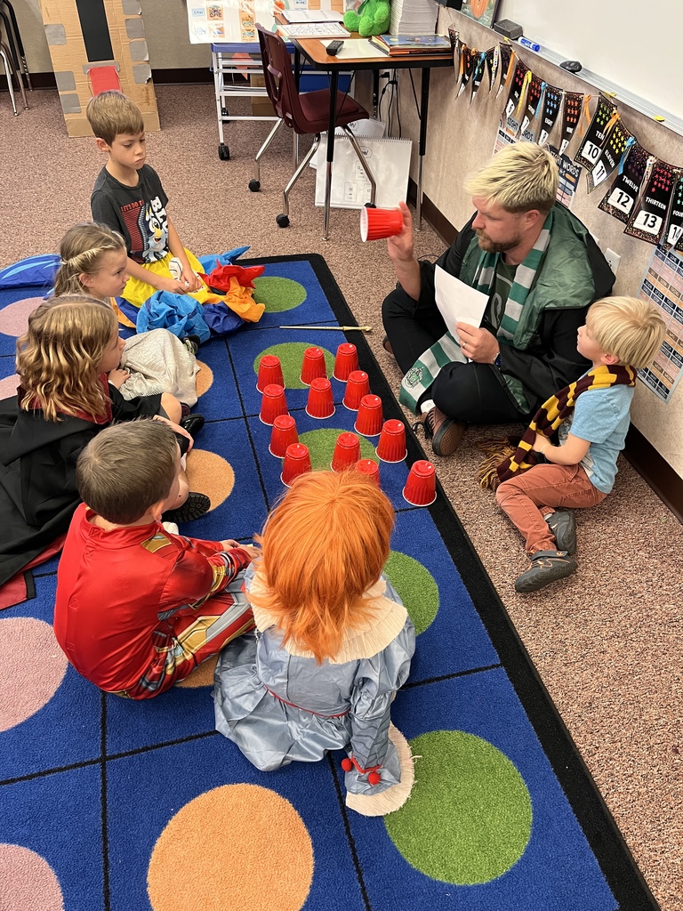 Kids participating in Halloween activities.
