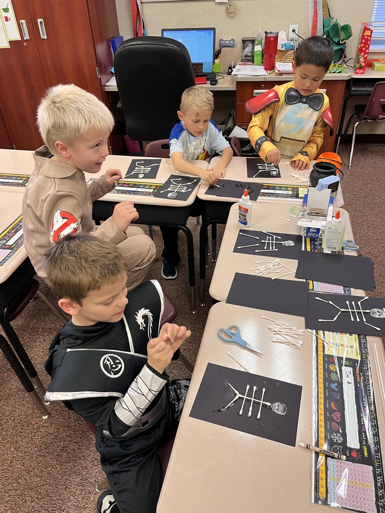 Kids participating in Halloween activities.