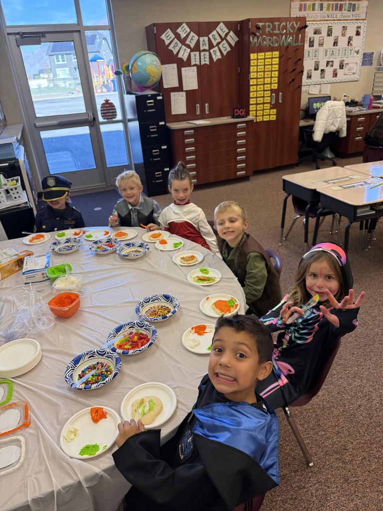 Kids participating in Halloween activities.