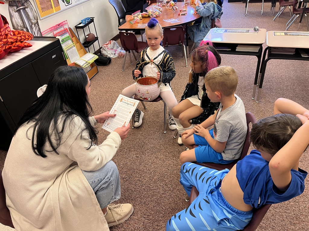 Kids participating in Halloween activities.