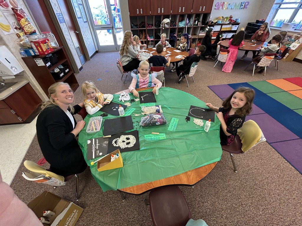 Kids participating in Halloween activities.
