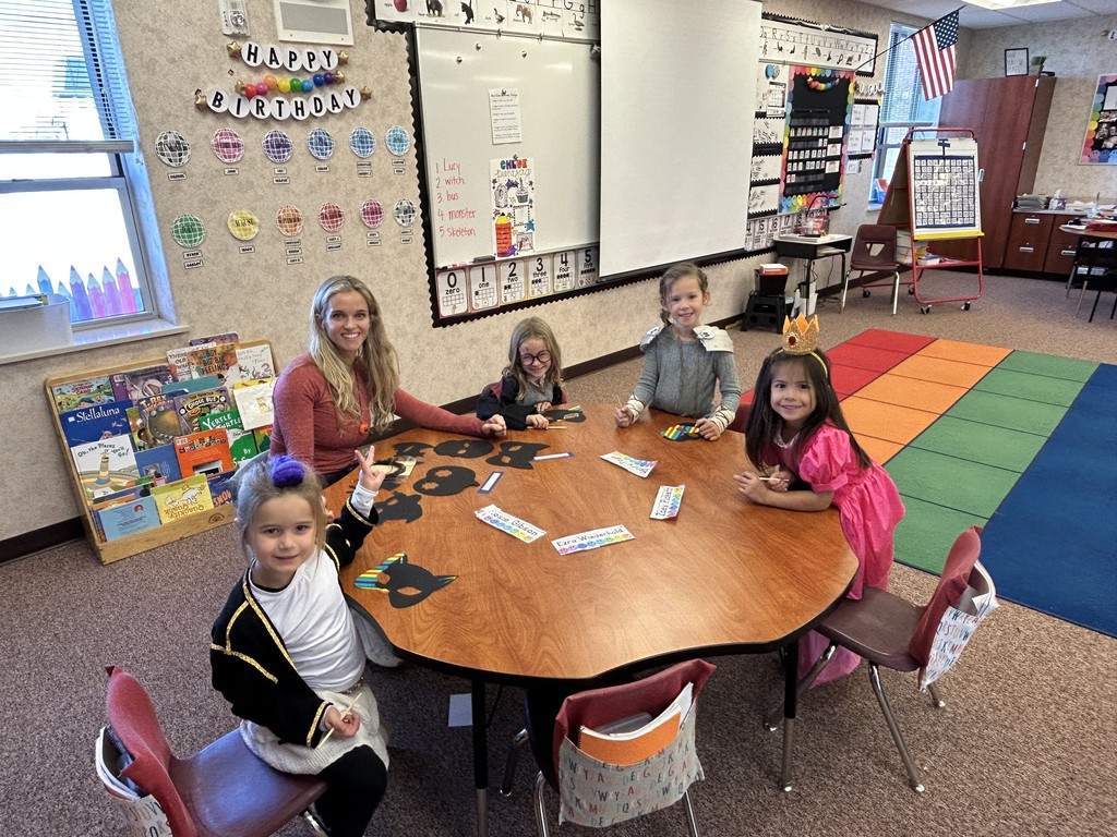 Kids participating in Halloween activities.