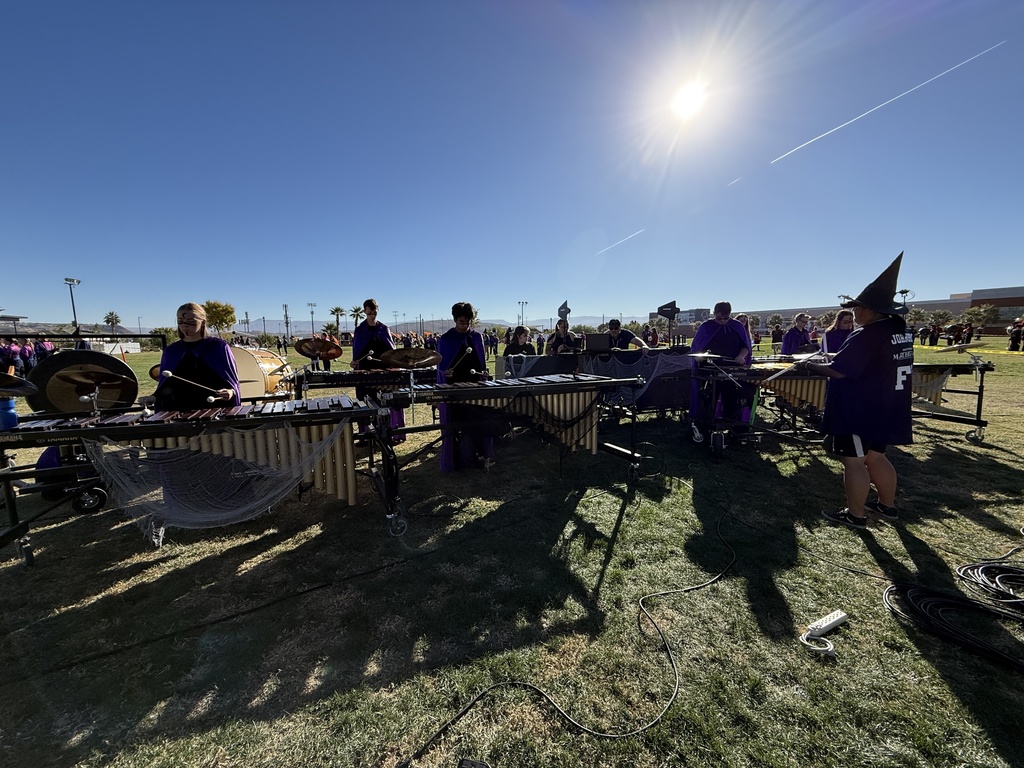 Percussion warming up for State