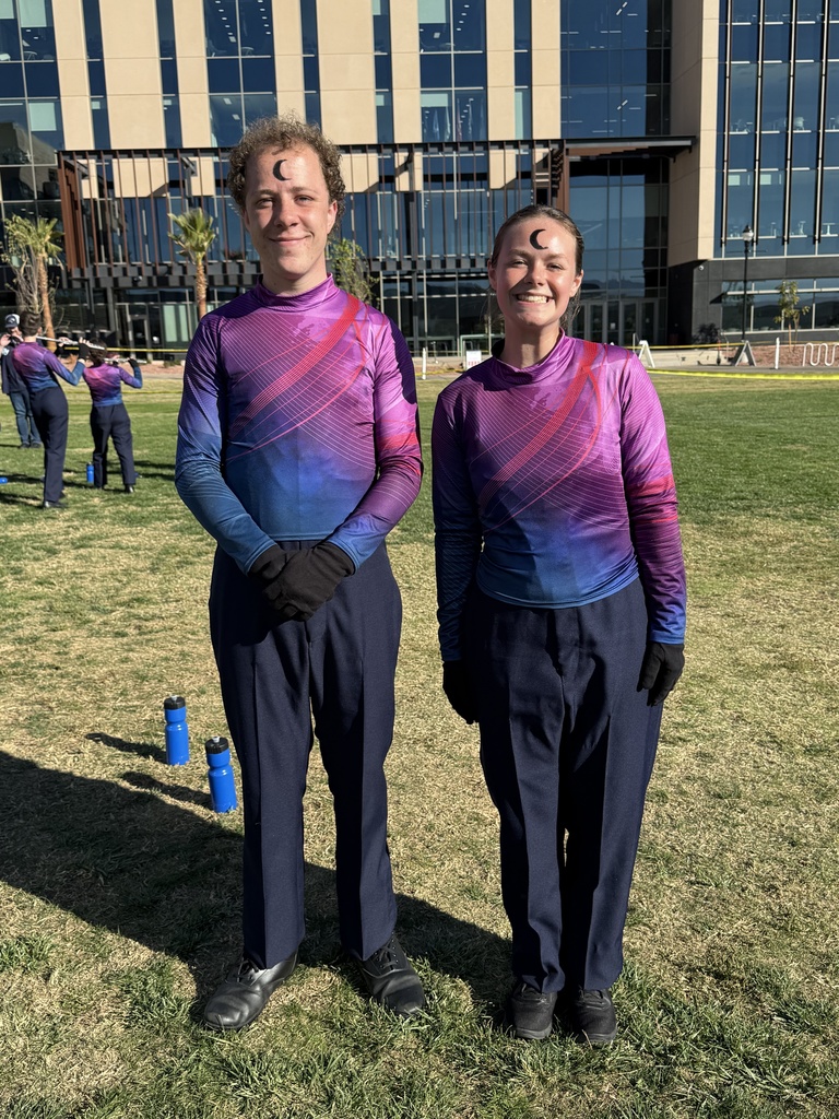 Drum Majors getting ready for State