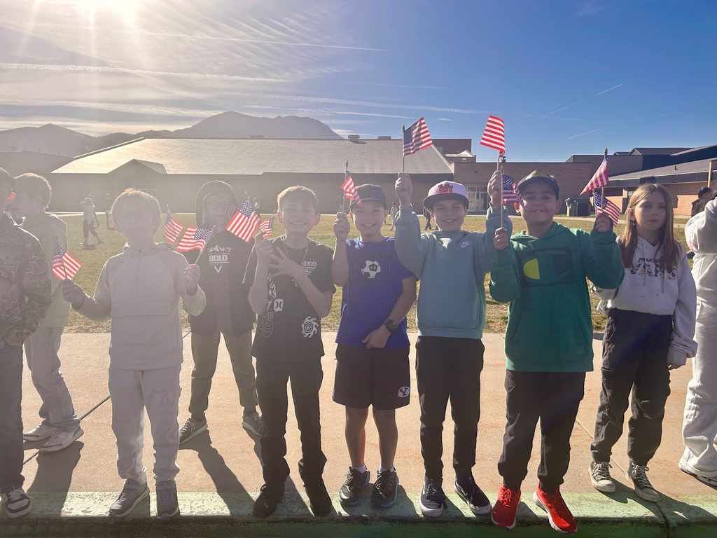 Students at Veterans Day Parade